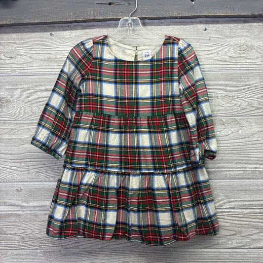 Girls Flannel L/S Dress