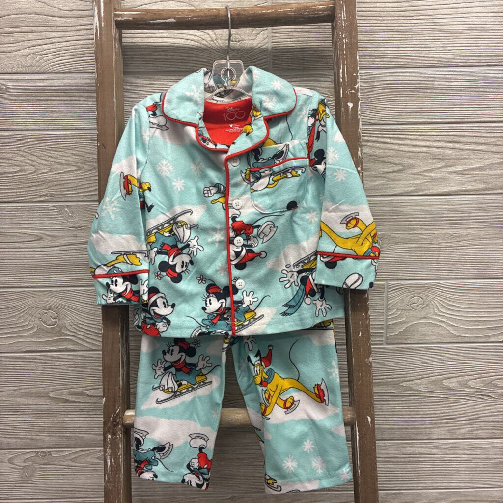 Boys Mickey 2pc Flannel Pajamas *NEW*
