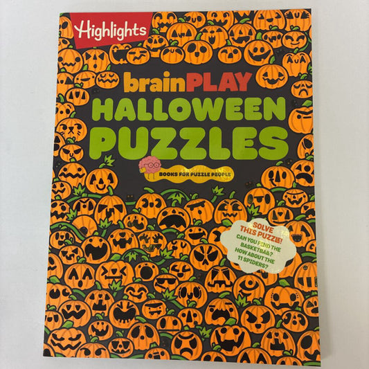 Brain Play Halloween Puzzles Book