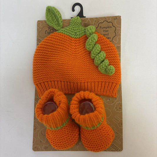 Pumpkin Hat & Booties Set *NEW*