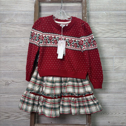 Girls Sweater & Flannel Skirt Set *NEW*