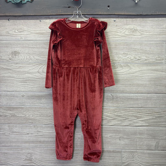 Girls Crushed Velvet Longall Romper