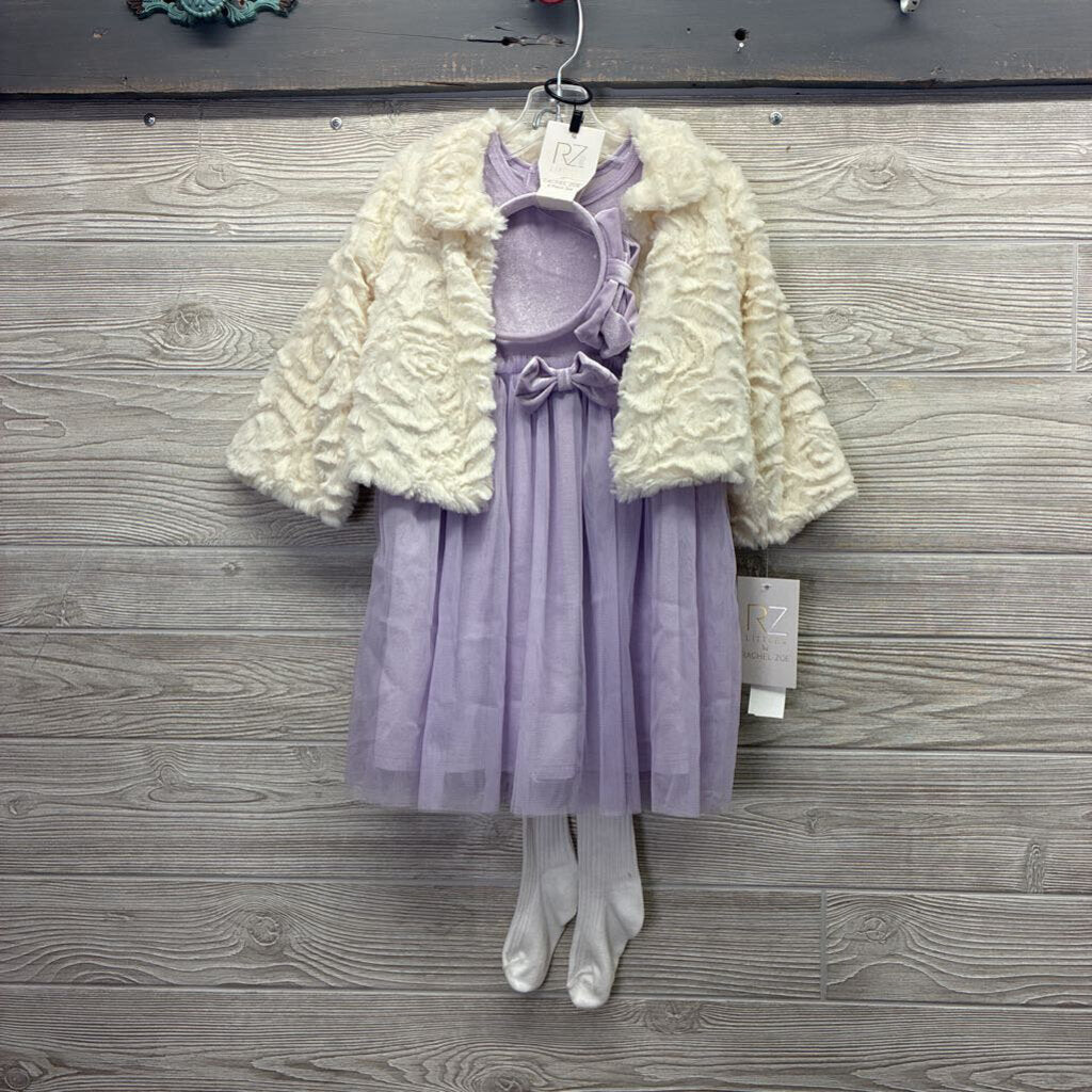 Girls Crushed Velvet 4pc Dress Set *NEW*