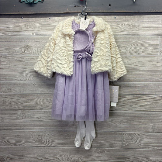 Girls Crushed Velvet 4pc Dress Set *NEW*