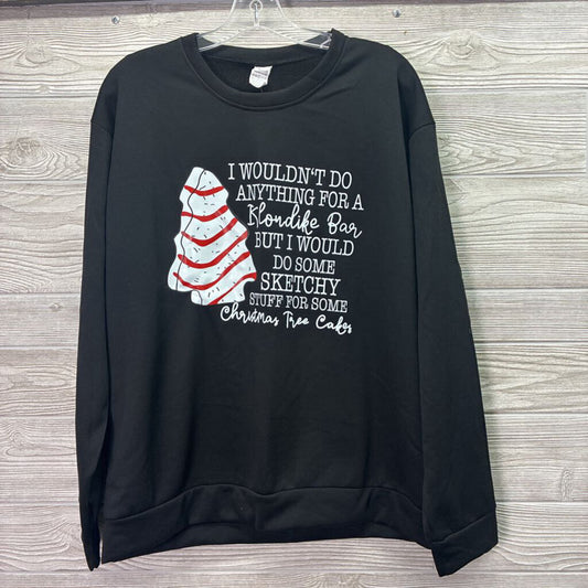 Womens Tree Cake Graphic Crew