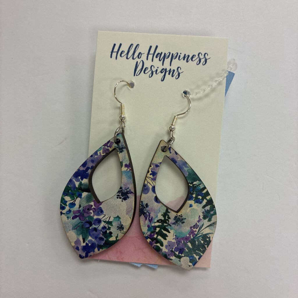Blueberry Floral Earrings *NEW*