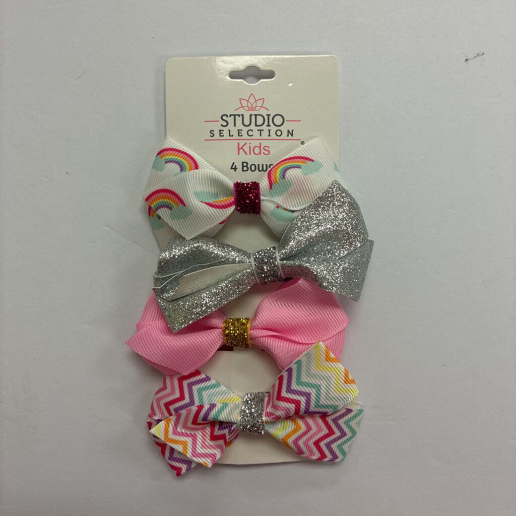 Girls Hair Bows - Set of 4 *NEW*
